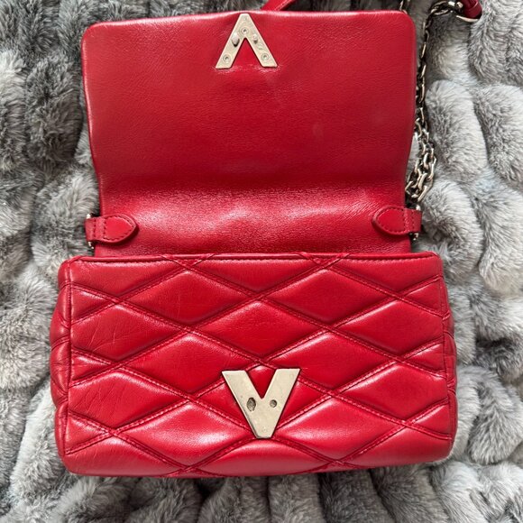 Louis Vuitton Red GO-14 Malletage PM Bag - Picture 12 of 13